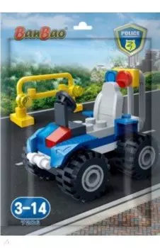 Конструктор Полицейский джип, 34 детали