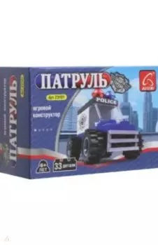 Конструктор Полиция. Джип, 33 детали