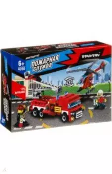 Конструктор "Пожарная Служба, Вертолет, Машина" (ВВ4050)