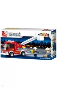 Конструктор Пожарный. Пожарная машина, 136 деталей