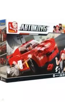 Конструктор Спортивная машина, красная