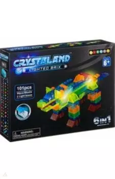 Конструктор светящийся Динозавр, 6 в 1, 101 деталь