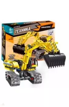 Конструктор Техника. 2в1. Экскаватор. Робот
