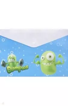 Конверт на кнопке "Bumpees" (А4, в ассортименте) (EZ65102)