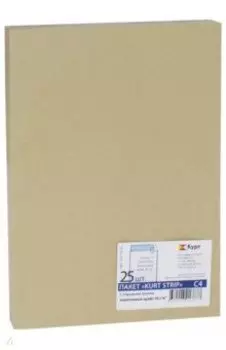 Конверт-пакет из крафтовой бумаги, А4, 25 шт