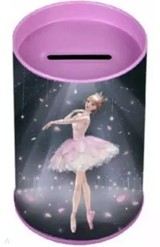 Копилка-подставка для канцелярских принадлежностей Балерина, металлическая