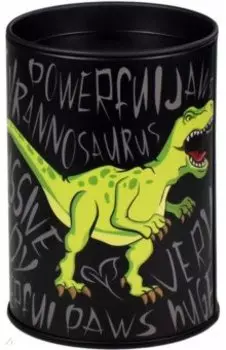 Копилка-подставка для канцелярских принадлежностей Дино паттерн