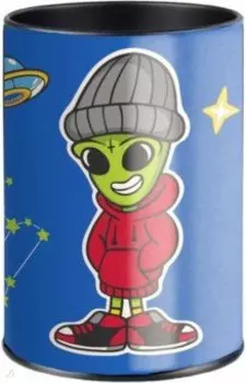 Копилка-подставка для канцелярских принадлежностей школьный Крутой инопланетянин