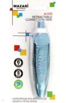 Корректирующая лента-роллер автоматическая Alter, 5 мм x 6 м, в ассортименте