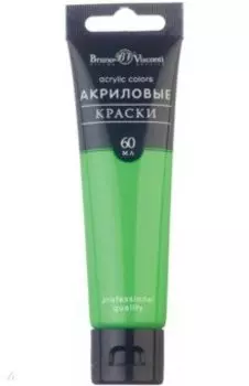 Краска акриловая, парижская зелень, 60 мл