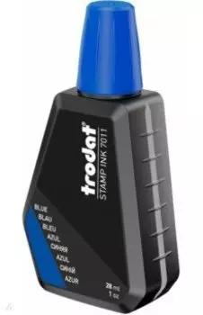 Краска штемпельная на водной основе, синяя 7011