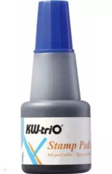 Краска штемпельная, синяя, 24 мл.