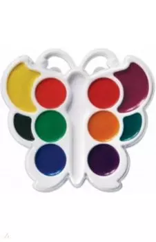 Краски акварельные медовые "Бабочка", 10 цветов (10С 548-08)