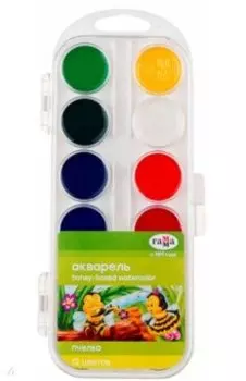 Краски акварель "Пчелка", 12 цветов (212040)