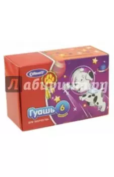 Краски гуашь 6 цветов (FG-106-DAL)