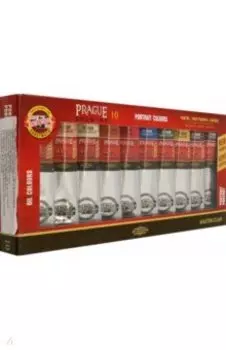 Краски масляные художественные Prague Portrait в тюбиках, 10 цветов