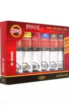 Краски масляные художественные Prague в тюбиках, 6 цветов