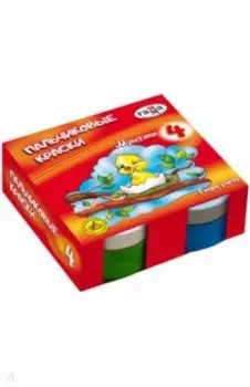 Краски пальчиковые Мультики, 4 цвета, в ассортименте