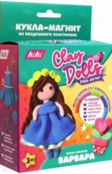 Кукла-магнит из пластилина Варвара