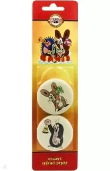 Ластик мягкий круглый Mole, для карандашей 3В-3Н, 2 штуки