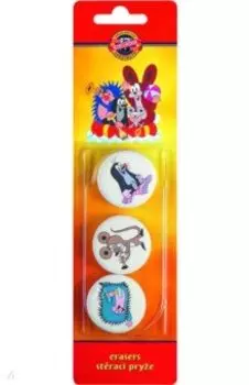 Ластик мягкий круглый Mole, для карандашей 3В-3Н, 3 штуки