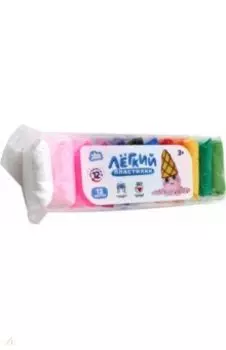 Пластилин легкий, 12 цветов