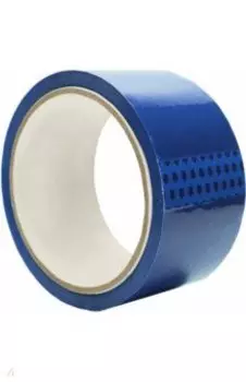 Лента клейкая упаковочная, синяя