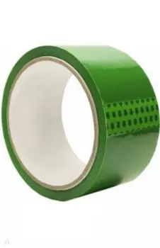Лента клейкая упаковочная, зеленая