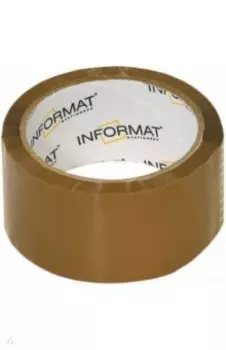 Лента упаковочная, 48 мм, коричневая