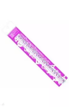 Линейка 20 см четырёхгранная Розовые конфеты (53118)