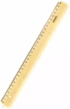 Линейка, 30 см, пластиковая, дымчатый