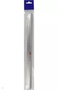 Линейка, 40 см, с держателем, металлическая