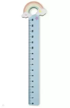 Линейка деревянная Радуга