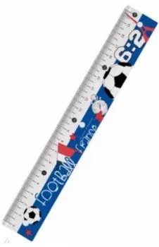 Линейка Футбол. Чемпионы. Франция, 20 см, пластиковая