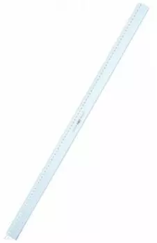Линейка металлическая, с режущей стороной для отрыва бумаги, 80 см.