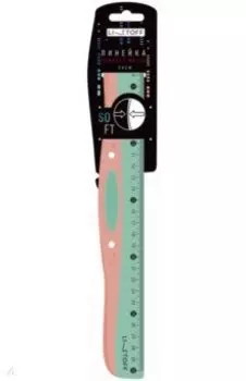 Линейка Perfect Match 3, 30 см, пластиковая, 2 шкалы