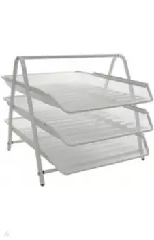 Лоток горизонтальный, белый, 3 штуки