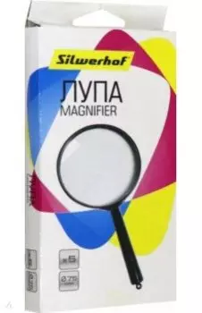 Лупа Silwerhof (d=75мм, x5, черный) (671111)