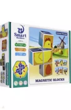 Магнитные кубики с рисунками (4 штуки) (74247)