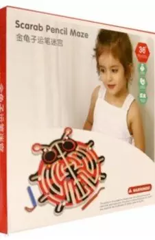 Магнитный деревянный лабиринт Божья коровка