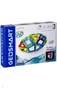 Магнитный конструктор GEOSMART, НЛО, светящийся