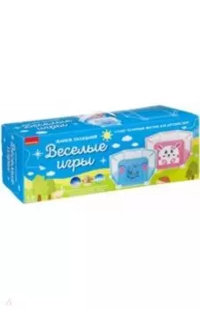 Манеж складной Весёлые игры, розовый