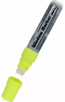 Маркер по стеклу с жидким мелом, желтый