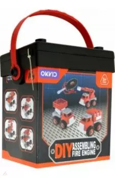 Машинка-конструктор. Собери сам. Пожарная машина