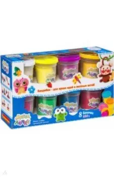 Масса для лепки "Bondibon" (8 баночек, 680 г) (ВВ3307)