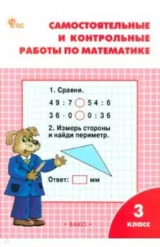 Математика. 3 класс. Самостоятельные и контрольные работы. Рабочая тетрадь. ФГОС