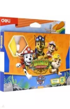 Мелки пластиковые Paw Patrol, 12 цветов