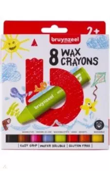 Мелки восковые Bruynzeel Kids, 8 цветов