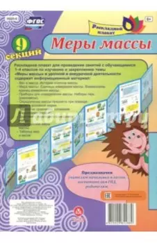 Меры массы. Плакат раскладной. Лента из 9 секций. ФГОС