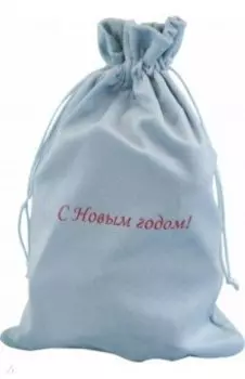 Мешочек из бархата, голубой